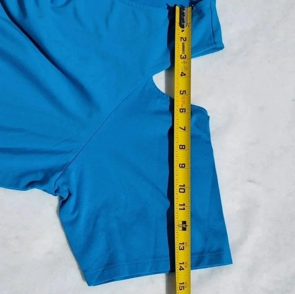 Isaac Mizrahi Live 3X Womens Blouse Turquoise Color - Picture 3 of 8